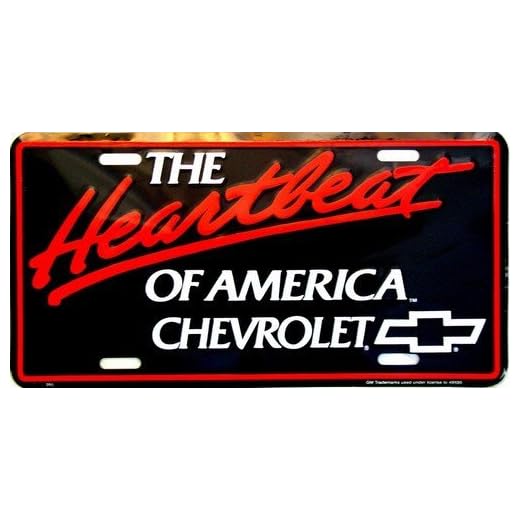 Chevy Heartbeat of America License PlateL8