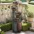 Agoodping 39.7’’H 5-Tier Relaxing Outdoor Indoor Garden Water Fountain Decor - for Contemporary Design for Garden, Patio, Deck, Porch, Backyard and Home Art Decor Brown