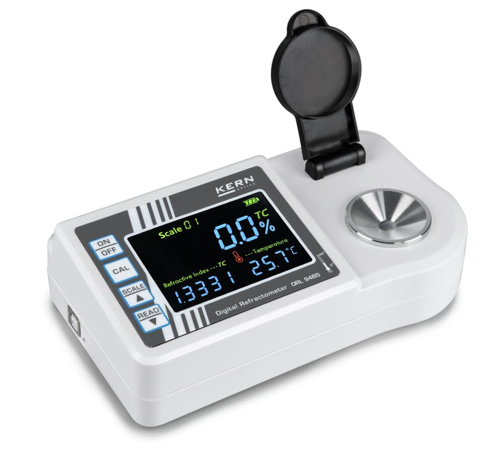 KERN ORL 94AL - Rifrattometro digitale per il campo di applicazione dell'alcool, diverse scale di alcol, ATC, grande display, facile calibrazione