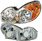 DNYSYSJ Driver Headlight Assembly For 2002 2003 2004 2005 Sonata Left Driver Side Factory Headlight Clear Lens Halogen Headlamp Replacement 921013D050