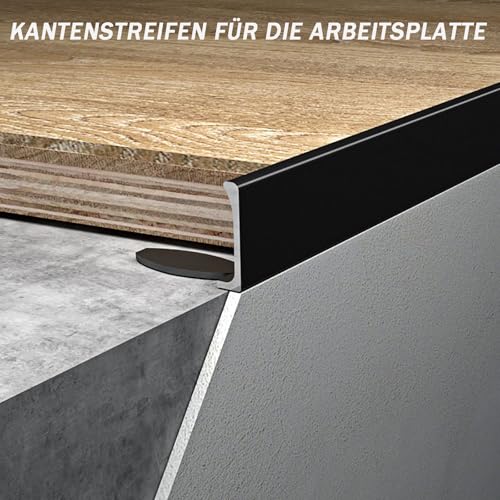 Tiras de perfil de juntas de azulejos en aluminio anodizado flexible 125cm 2 uds 5