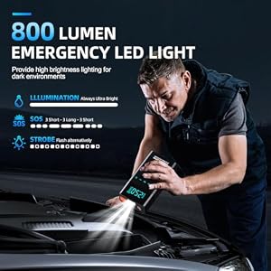 MAIDELI 6000A Portable Car Battery Jump Starter with Air Compressor 160PSI — photo 5 of 6