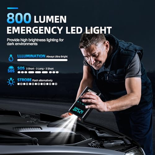 CZKBG 6000A Jump Starter with Air Compressor