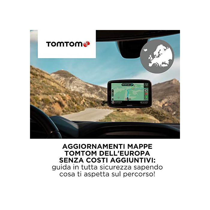 TomTom Navigatore Satellitare per Auto GO Classic, 6 Pollici, con
