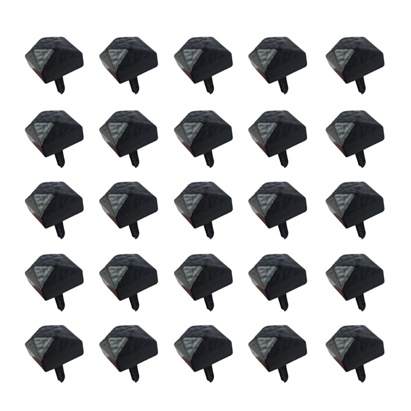 Adonai Hardware Hallelujah Iron Door Stud- 16 mm Black Powder Coated (Supplied as 25 Pieces per Pack)