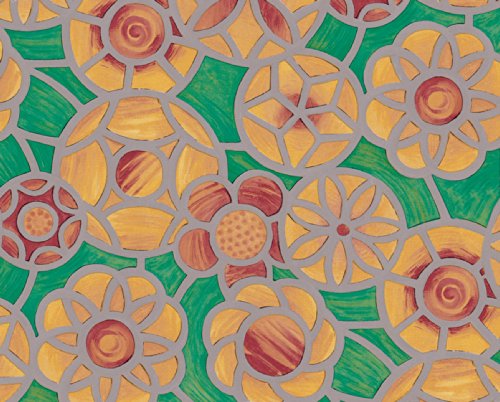 Película adhesiva para ventana Floral Medallion 200-2795 miniatura 1