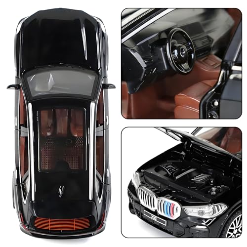 Carro de juguete 1:32 con luz y sonido color negro miniatura 3