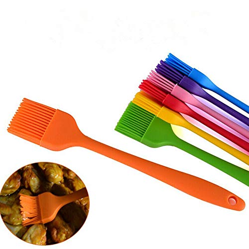 EliteKoopers Orange Silicone Pastry Brush For Cooking Baking Roasting Kitchen Tool (1Pcs)