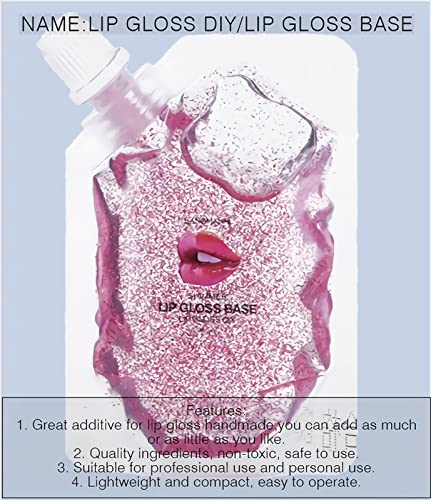 Sumeitang 4 Color Glitter Lip Gloss Base Kit, Moisturize Lip Gloss Base Oil Material Lip Makeup Primers For Diy Handmade Making Lip Balms And Lipgloss Set(4 Pack X 20Ml) #TOP2