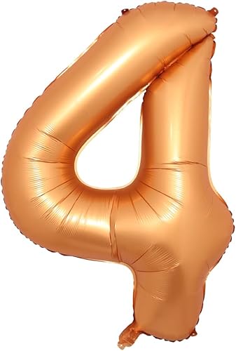 Miniatura 6 de 40 inch Orange Foil Number Balloons New Helium Globo Baby Shower Happy Birthday Anniversary Wedding Decoration Party Supplies Ball (40 inch Orange 3)