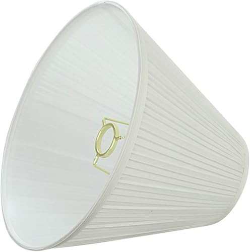 Miniatura 3 de Aspen Creative 59176A, Empire Uno Lamp Shade, Off White, 5" Top x 11.5" Bottom x 9.5" Slant Height, Slip UNO 33mm