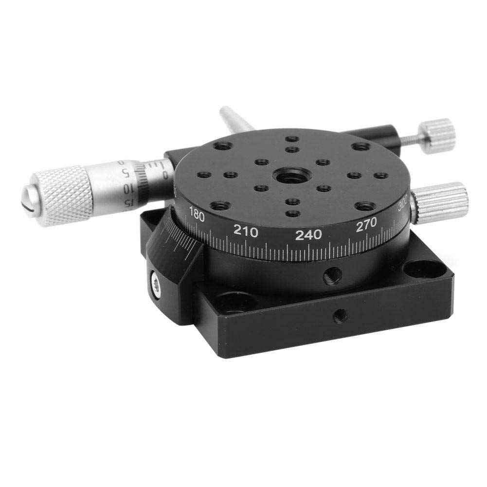 R-Achse Manueller Lineartisch 40x40mm RSP40-L Schneidestation Manuell einstellbare Gleitplattform 40mm für Mikrometer