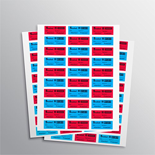 500 Black TamperGuard Tamper Evident Security Label Seal Sticker Non Residue, Round/ Circle 0.75" Diameter (19mm). Printed: Warranty Void If Removed