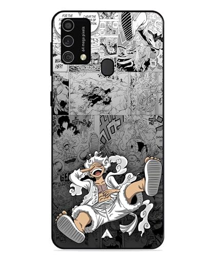 Image of Premium Anime 2 Case for Samsung Galaxy F41 (Glossy Finish) Soft-Touch Metal TPU Back Cover, Shockproof, Designer, Aesthetic Mobile Phone Case