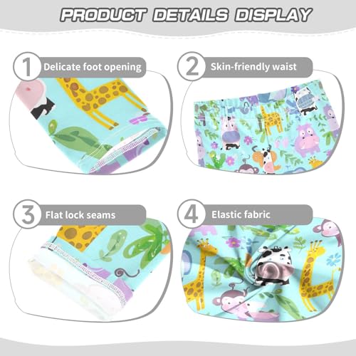 Girls' Leggings Giraffe Elephant Monkey Kids Yoga Tights Pants 1 Pack 208617443