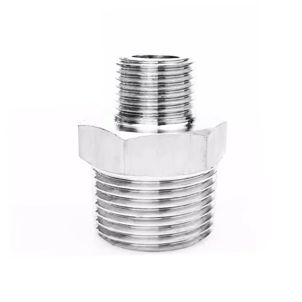 1/8 "1/4" 3/8 "1/2" 3/4 "1" BSPT BSPP BSP NPT Maschio In Acciaio Inox 304 Esagonale Tettarelle da biberon Ad Alta Pressione Raccordo Giunto di Accoppiamento(BSPP1I2-BSPP1)