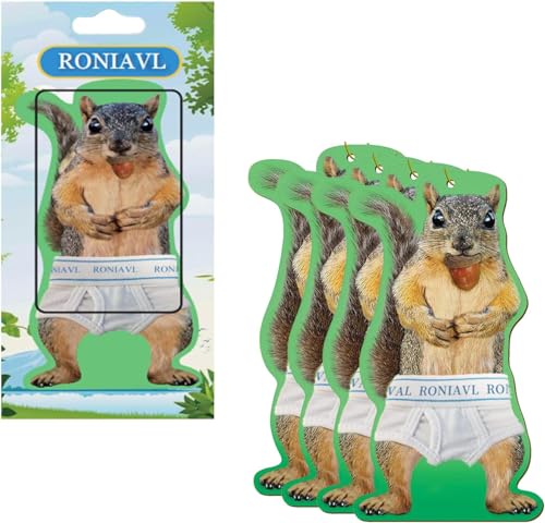 Image of RONIAVL Squirrel in Underpants Deluxe Air Freshener(4Pcs)