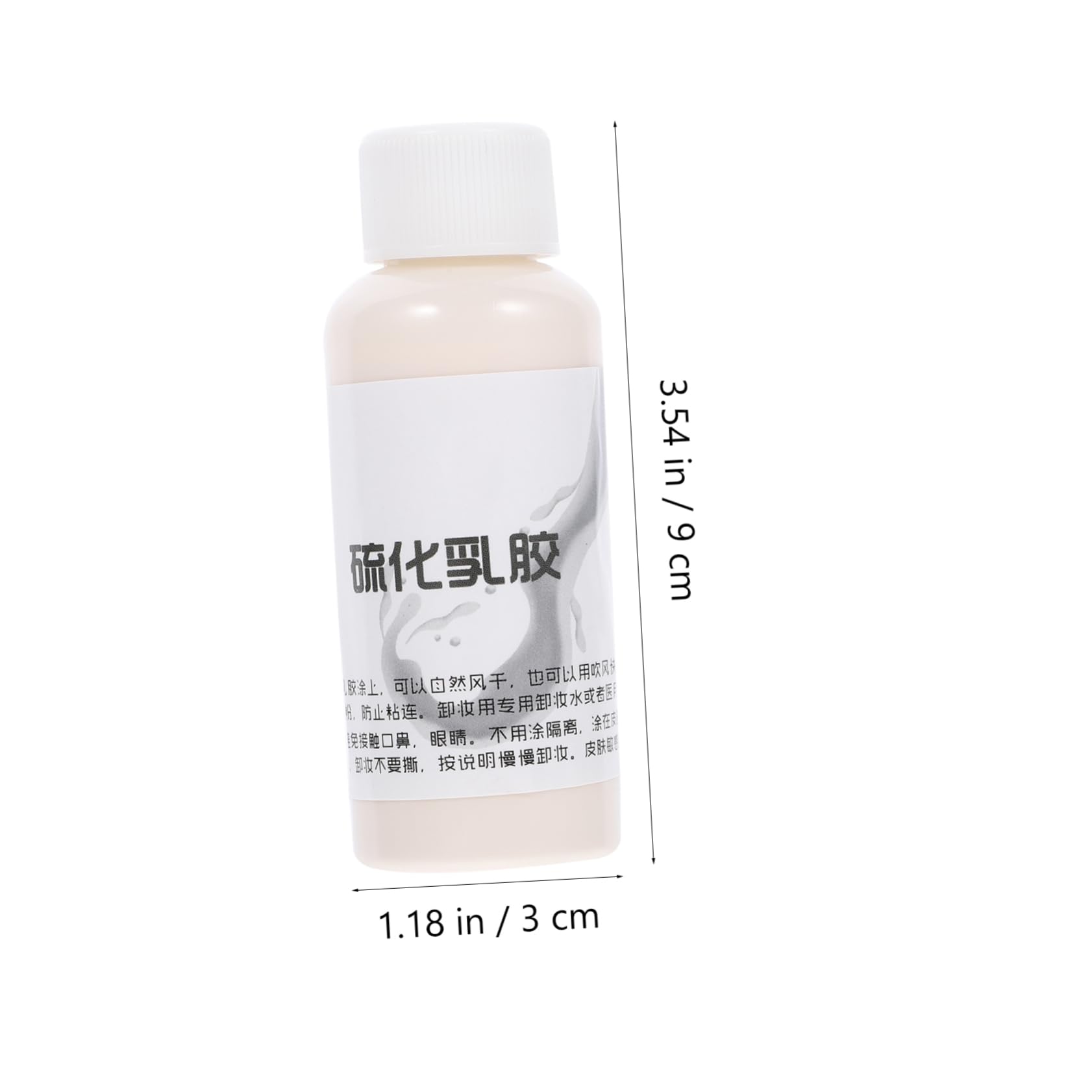 WOONEKY 4 Stück 1 flüssiges Latex halloween schminke halloween make up Falten-Make-up wrinkle schminkles Halloween-Make-up Spezialeffekt-Make-up vulkanisierter Latex Make-up Flüssiglatex