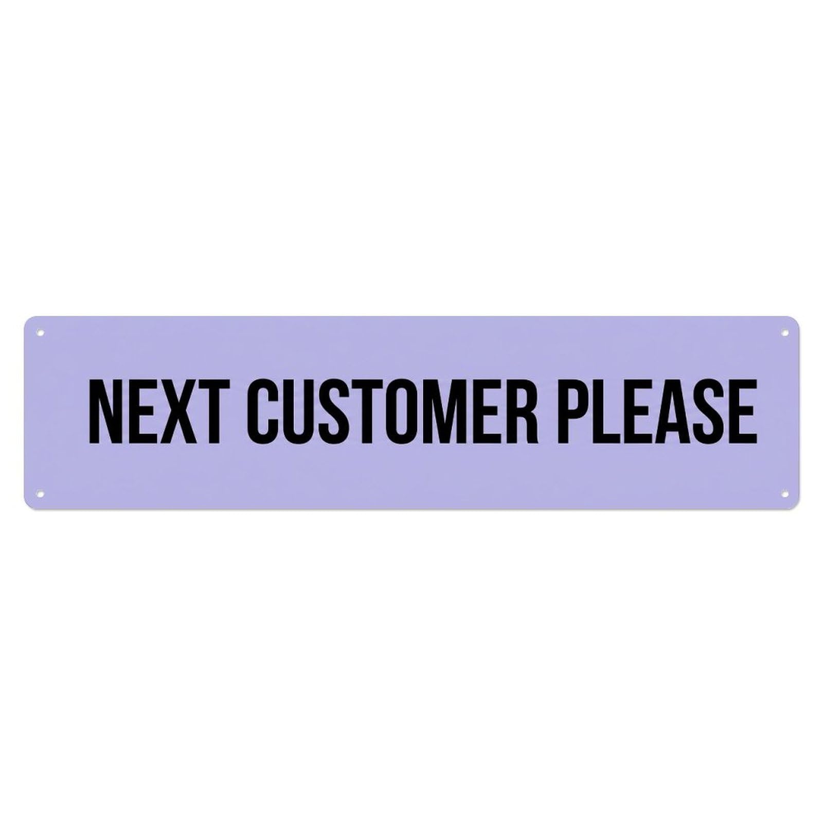Next Customer Service Counter Metal Tin Sign