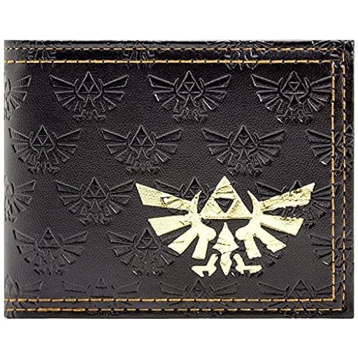 Link´s Awakening Legend of Zelda Cartera/Billetera Artefacto Trifuerza Dorado en Relieve Bi-Fold Bolsillo para Monedas & Tarjetero, Negro | Ya disponible en tu tienda friki favorita! En mundofriki.es!