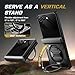 TONGATE 360° Spin Magnetic Stand for Z Flip 7 Case with Privacy Screen Protector, [Compatible with Magsafe] [Anti Spy] Full-Body Shockproof Samsung Galaxy Z Flip 7 Case with Hinge Protection, Black
