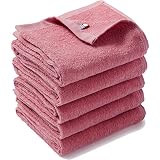 今治タオル フェイスタオル 5枚セット 綿100％ 約31×86cm 日本製 タオル 業務用 エステ サロン 洗顔 フェイシャルタオル 無地 介護 軽量薄手 速乾 高吸水 部屋干し 耐久性 プロ厳選 オーキッドピンク