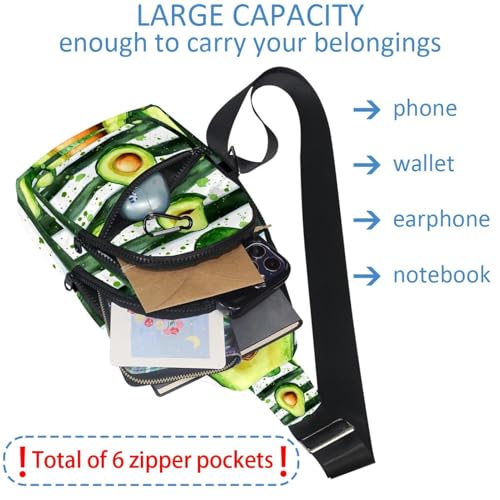 Mochila bandolera para hombre verde multicolor de 30x18cm 6