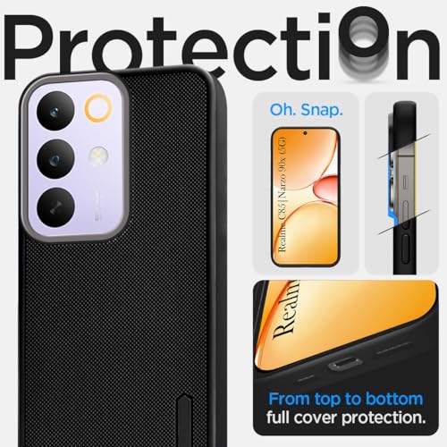 Image of Jkobi Rubberised Back Cover Case for Realme C85 5G | Realme Narzo 90x (Textured Grip Design | Micro-Fiber Cloth Inside | Slim and Light Weight | Soft Touch and Feel)