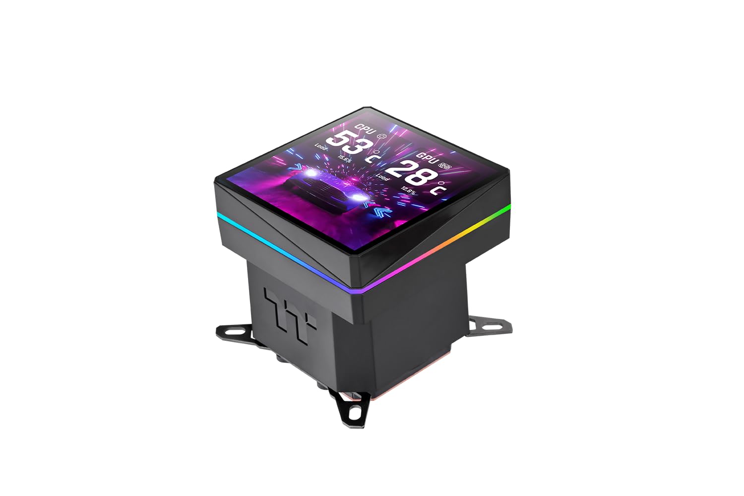 TH360 V3 Ultra ARGB | All-in-one water cooling | 3.95" TFT LCD display | Rotatable pump head | Single frame fan | Black