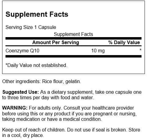 Miniatura 2 de Swanson Coq10 - Mini tapa 10 mg 100 cápsulas (paquete de 4)