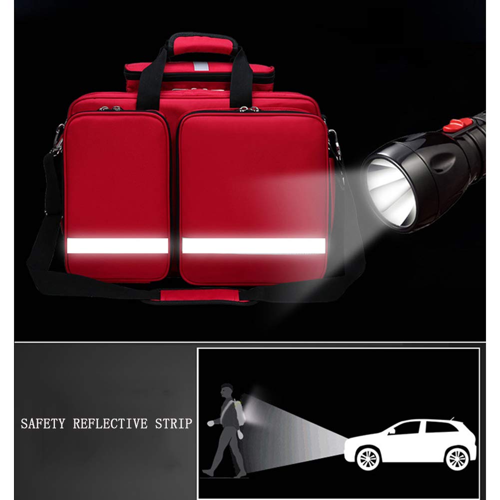 Kit De Primeros Auxilios Compacto De Supervivencia para Trauma De Emergencia Con Compartimentos Etiquetados, Rescate Impermeable Al Aire Libre De Gran Capacidad