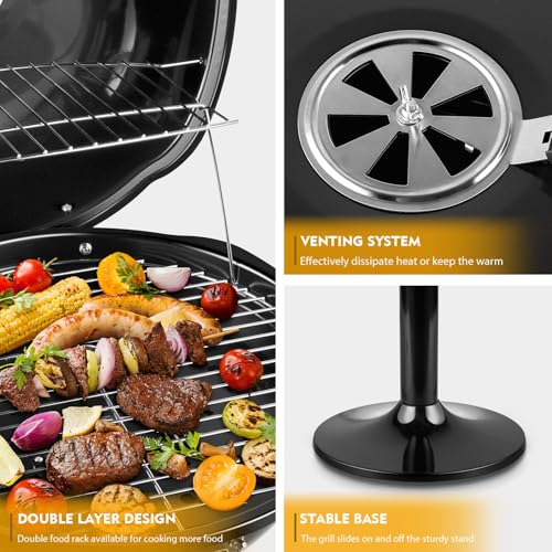Techwood Indoor/Outdoor Electric Grill Black thumbnail 2