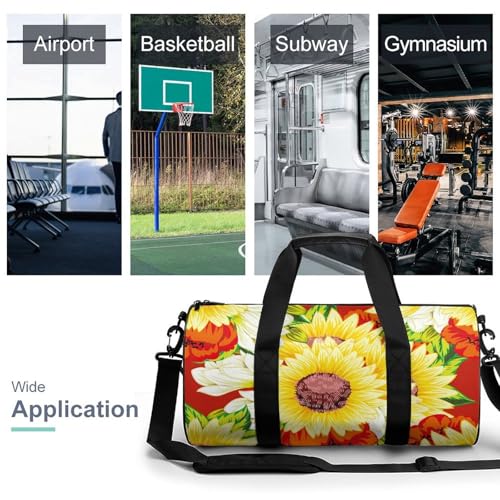 Sac week-end fleurs abstraites compact fini les bagages lourds