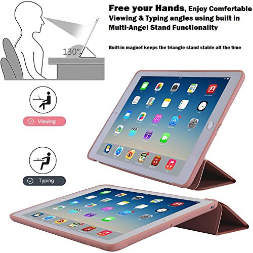 Image of DuraSafe Cases for Old Model iPad 2nd Gen 9.7 inch 2011 Silicone Cover A1395 A1396 A1397 MC769HN /A MC770HN /A MC954HN /A MC960HN /A MC979HN /A MC980HN /A MC989HN /A MC916HN /A MC981HN /A MC957HN /A Rose Gold