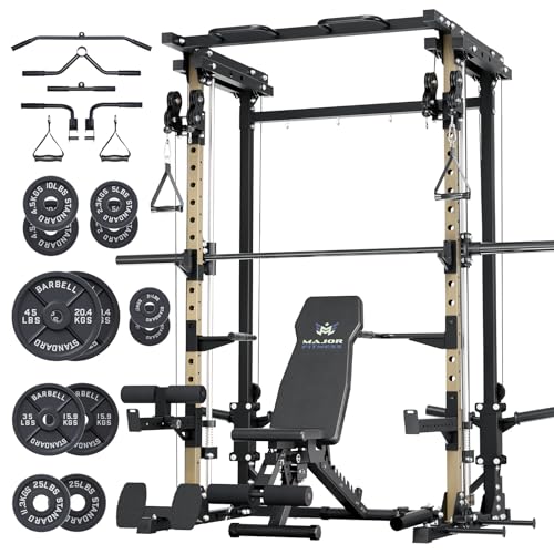 The 8 Best Home Gym Machines: Build Strength Without Leaving Home 5 Major Fitness Drone3 Smith Machine with Weight Bench & 245lb Plat...