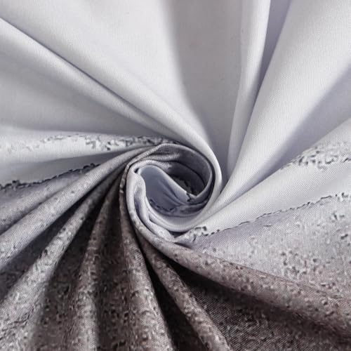 Image of Signature Digital Print Geometric Designs Super King Size Bedsheet - 108 x 108 inches | 100% Cotton-Feel Soft Fabric | Fade-Resistant Colors | 2 Matching Pillow Covers (Stone Brush)