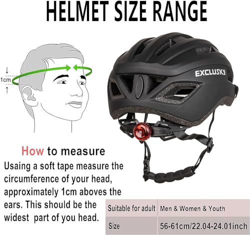 Casco bici mujer y hombre Exclusky que evita dolores por presión y mejora la visibilidad 5