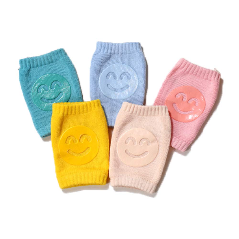AMERTEER Baby Crawling Anti-Slip Knee, Unisex 5 Pairs Baby Toddlers Kneepads Protectors Toddlers Leg Warmers
