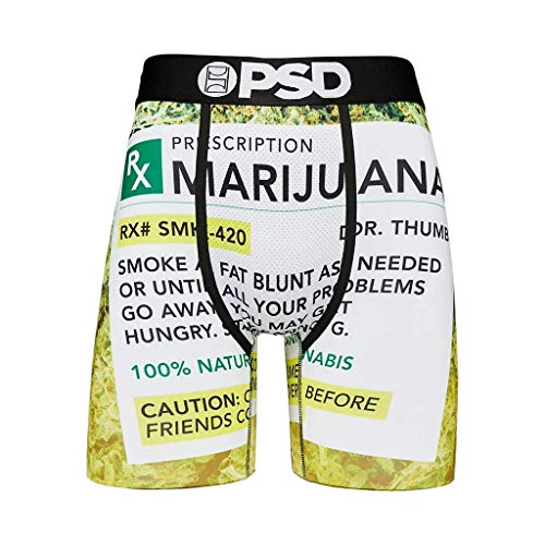 PSD Men's Mj Prescription Boxer Briefs, Green, S