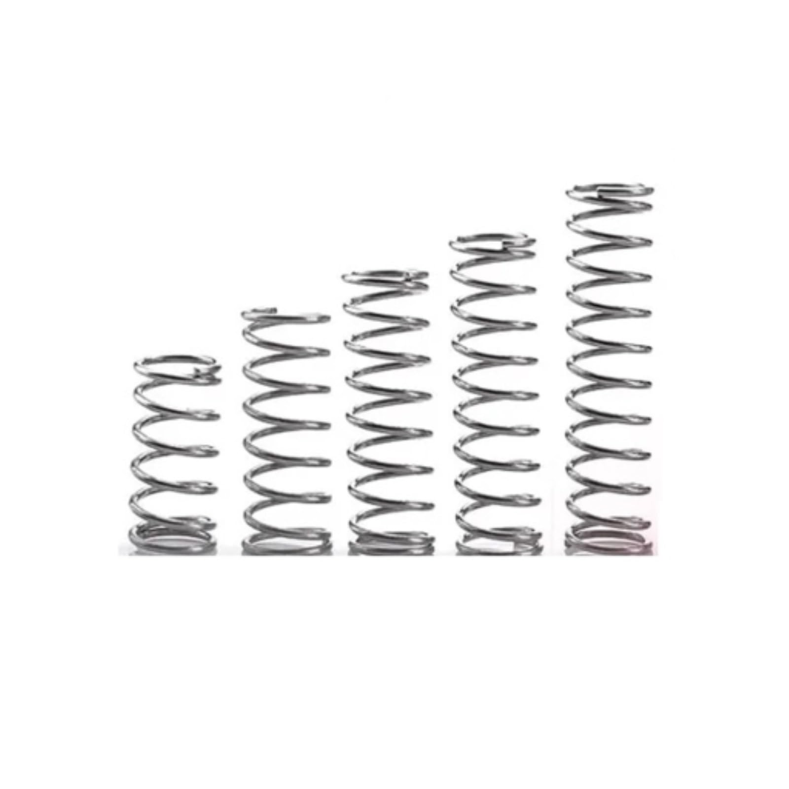 10 stuks draaddiameter 0,7 mm roestvrijstalen drukveer