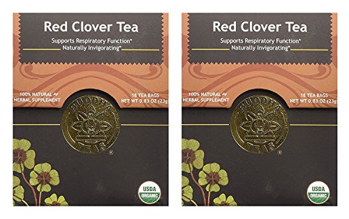 Organic Red Clover Tea - Kosher, Caffeine Free, GMO-Free - 18 Bleach Free Tea Bags (2 pack)