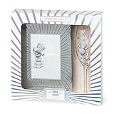 Glänzender silberfarbener Rahmen für Fotos im Format 10 x 15 cm