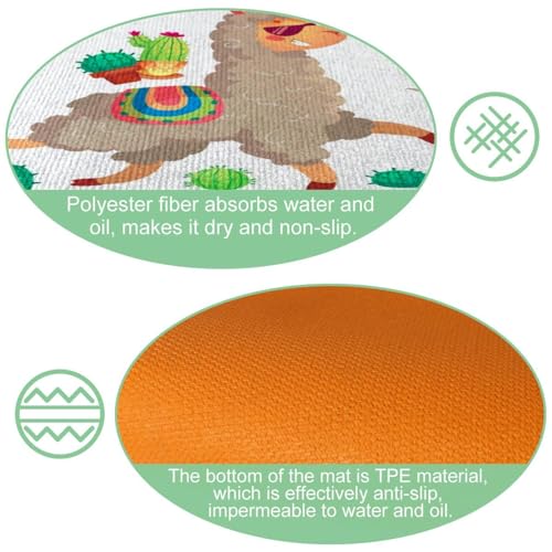 Tapis de cuisine antidérapants - Solution lavable pour sol sec et propre