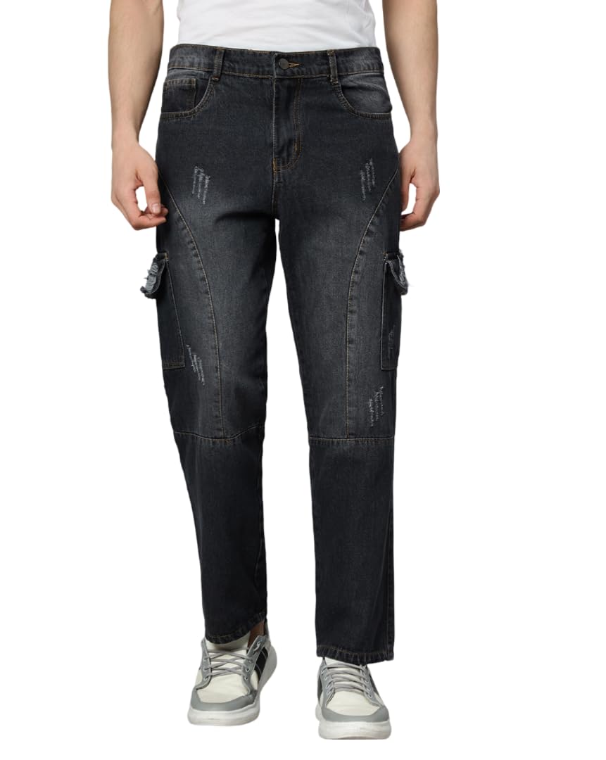 Men’s Cotton Blend Adjustable Waistband Slim Fit Comfortable and Stylish Athletic Cargo