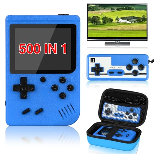Handheld Game Console - Vaomon Retro Game Console kommt mit tragbarem Gehäuse, 400 Klassische FC Spiele, Konsole unterstützt Anschluss an TV 2 Spieler, Kinder & Liebhaber