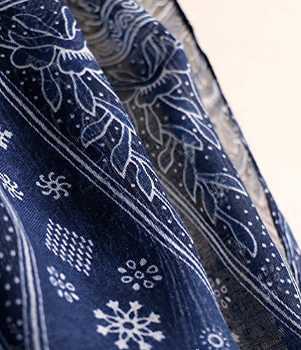 Meiling Women's Lightweight Scarves Print Wraps Sarongs Cover Up Tassel Fringe Scarf Shawl #TOP4