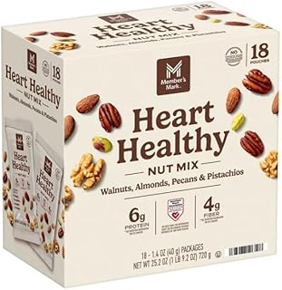 Heart Healthy Nut Mix Multipack - Contains walnuts, almonds, pecans, and pistachio kernels for rich flavor and satisfying crunch - 1.4 oz., 18 pk.