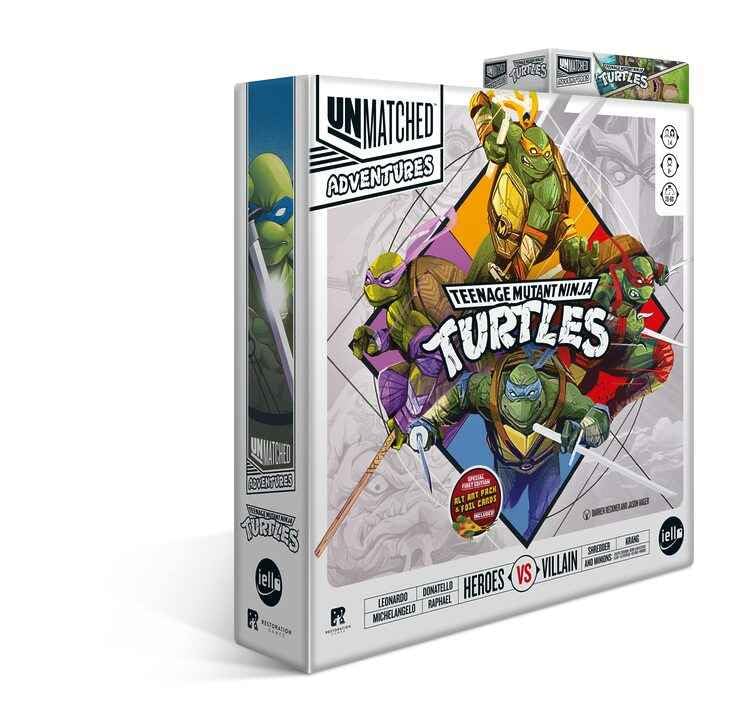IELLO | Unmatched Adventures: Teenage Mutant Ninja Turtles | Board Game | Ages 9+ | 1-4 Players | 60 Minutes Playing Time