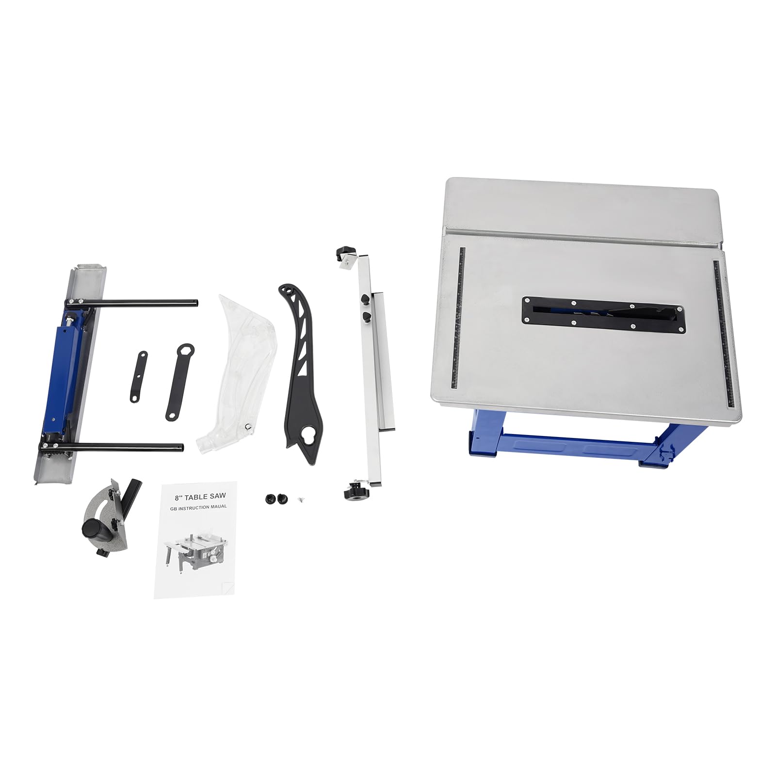 Mini sierra circular de mesa, DSYOGX de 8 pulgadas, máquina de sierra de mesa de precisión, sierra de mesa portátil con hoja de sierra de 24 dientes, para modelismo, talleres de manualidades, corte de