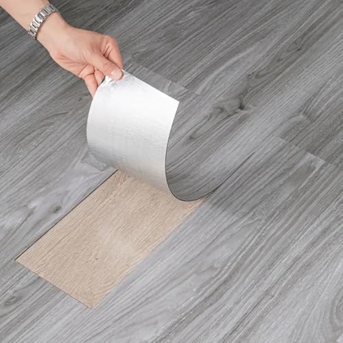 Autocollants de sol PVC grain de bois étanches pour masquer un vieux sol